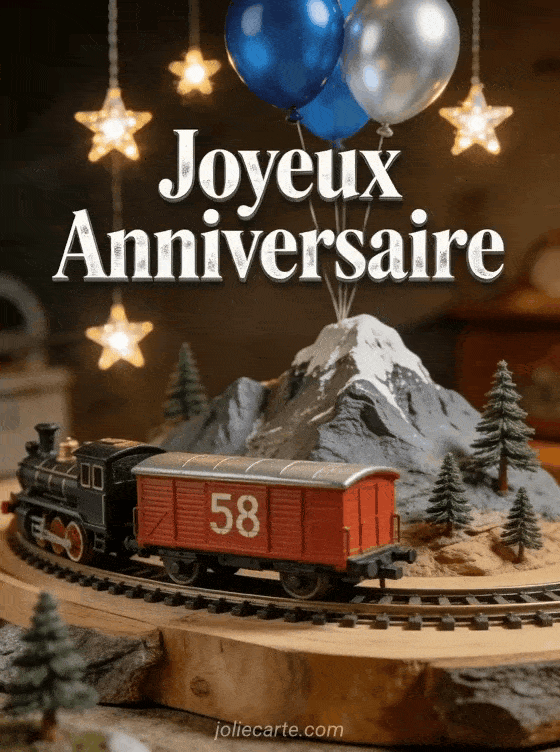 Joyeux anniversaire 58 ans - Homme