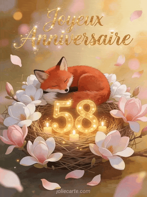 Joyeux anniversaire 58 ans - Femme