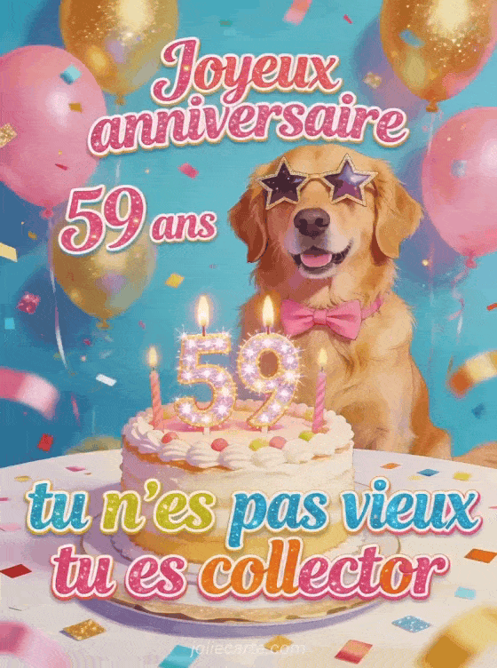 Joyeux anniversaire 59 ans - Femme humour