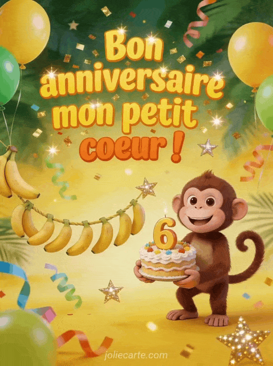 Joyeux anniversaire 6 ans - Texte