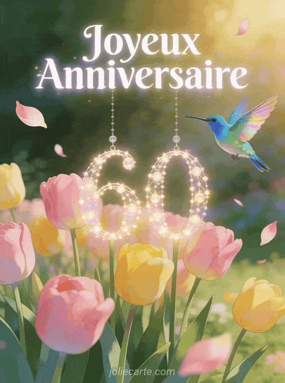 Joyeux anniversaire 60 ans - Image femme