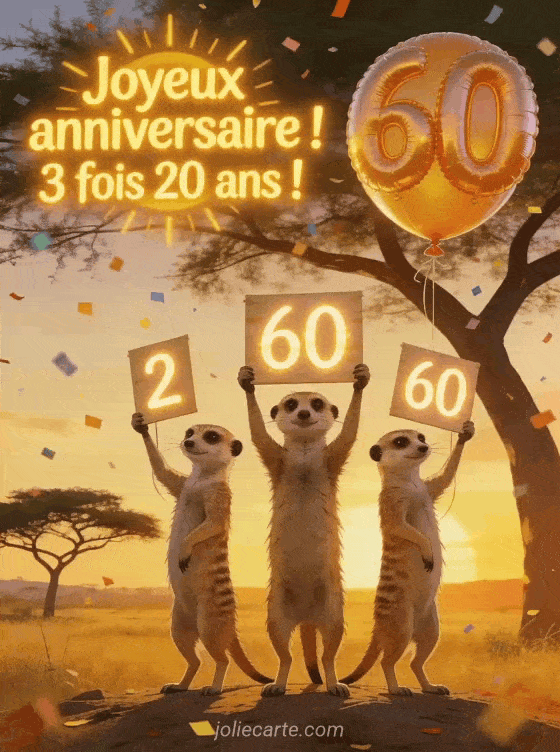 Joyeux anniversaire 60 ans - Humour