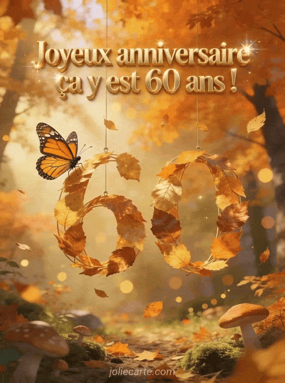 Joyeux anniversaire 60 ans - Message