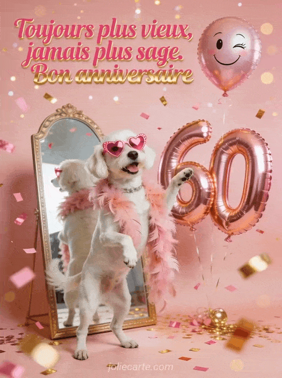 Joyeux anniversaire 60 ans - Carte humour femme
