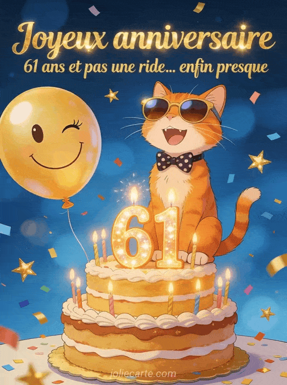 Joyeux anniversaire 61 ans - Humour