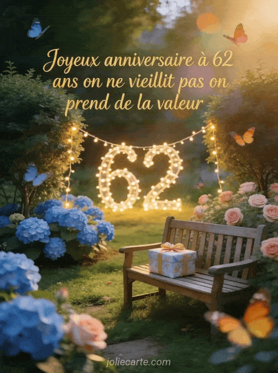 Joyeux anniversaire 62 ans - Texte maman