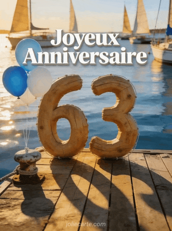 Joyeux anniversaire 63 ans - Homme