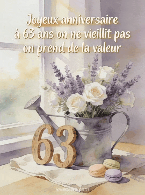 Joyeux anniversaire 63 ans - Texte maman