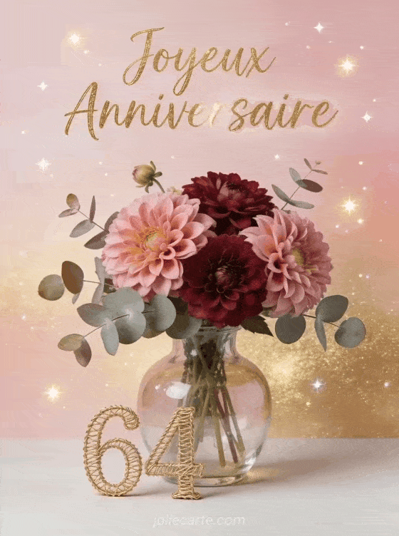 Joyeux anniversaire 64 ans - Femme