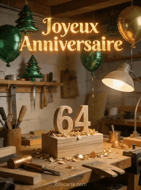 Joyeux anniversaire 64 ans - Image papa