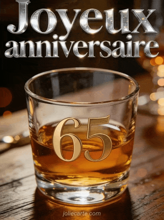 Joyeux anniversaire 65 ans - Homme