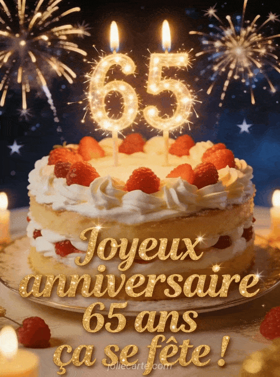 Joyeux anniversaire 65 ans - Texte