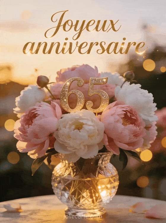 Joyeux anniversaire 65 ans - Femme