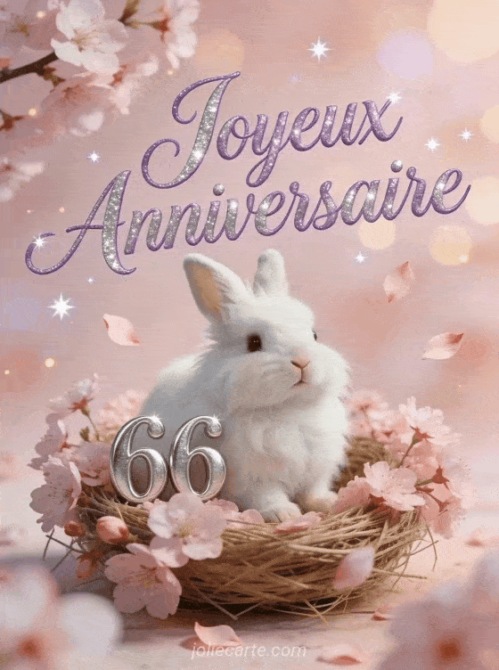 Joyeux anniversaire 66 ans - Femme
