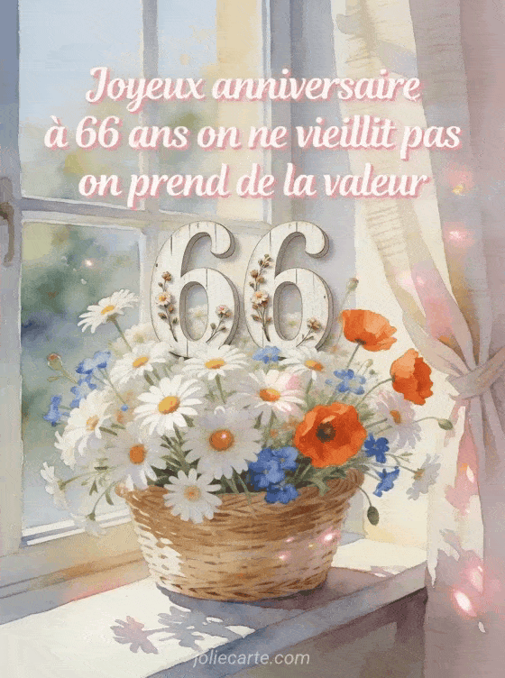 Joyeux anniversaire 66 ans - Texte maman