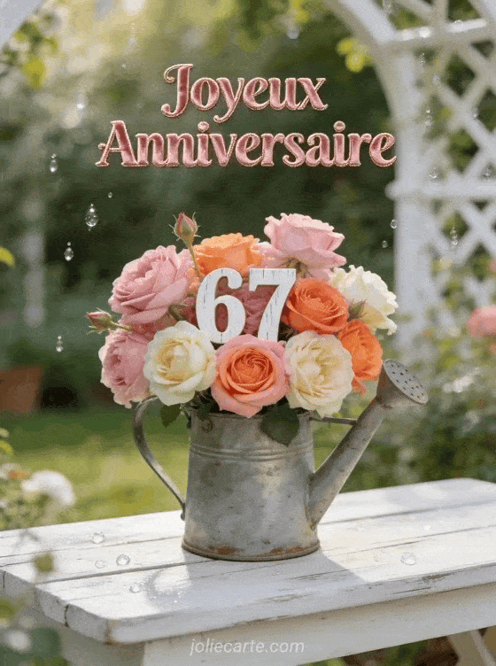 Joyeux anniversaire 67 ans - Femme