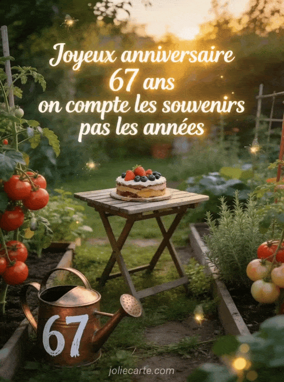 Joyeux anniversaire 67 ans - Texte papa