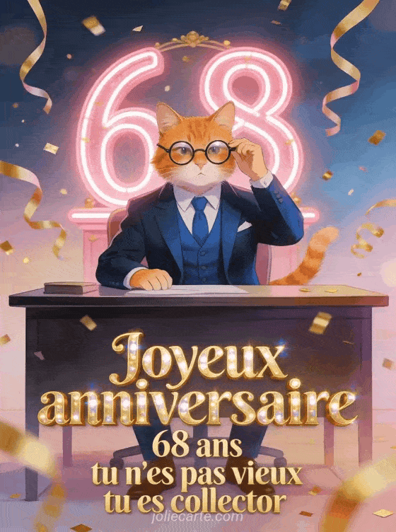 Joyeux anniversaire 68 ans - Humour