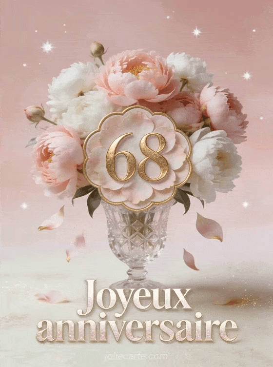 Joyeux anniversaire 68 ans - Femme