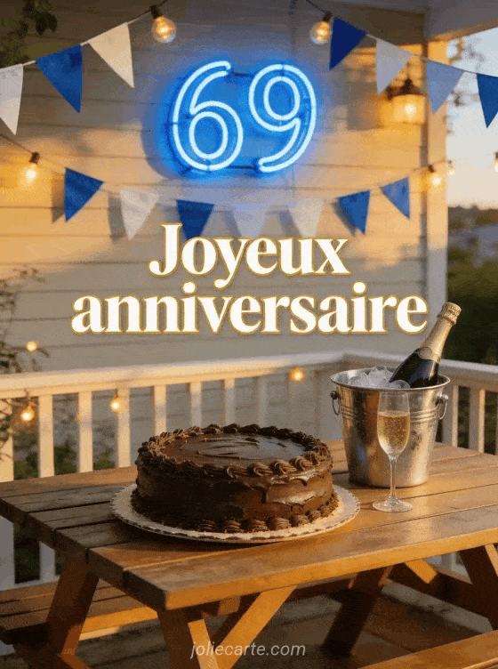 Joyeux anniversaire 69 ans - Homme