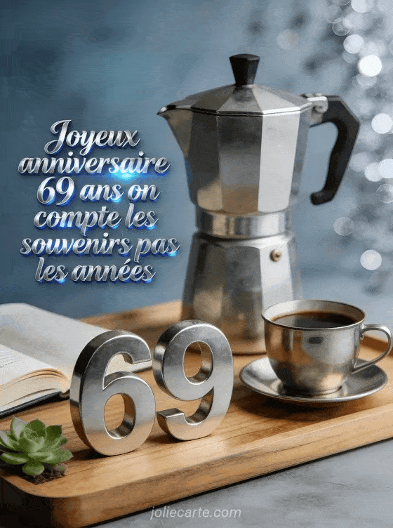 Joyeux anniversaire 69 ans - Texte homme