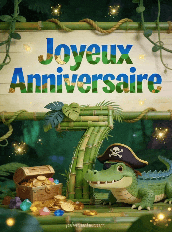 Joyeux anniversaire 7 ans - Garcon