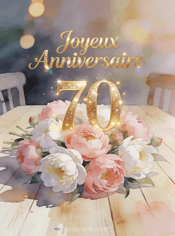 Joyeux anniversaire 70 ans - Femme