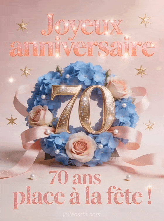 Joyeux anniversaire 70 ans - Texte femme