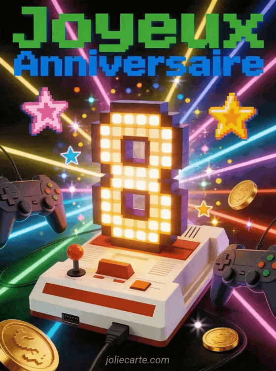 Joyeux anniversaire 8 ans - Image garcon