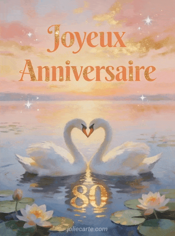 Joyeux anniversaire 80 ans - Image gratuite
