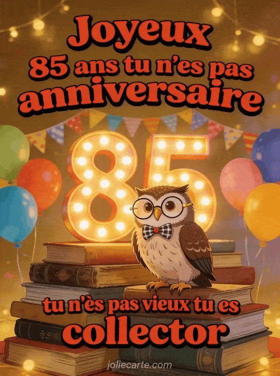 Joyeux anniversaire 85 ans - Texte humour