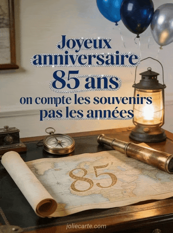 Joyeux anniversaire 85 ans - Texte homme