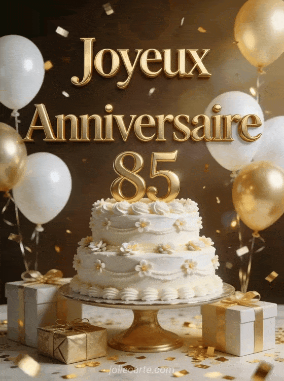 Joyeux anniversaire 85 ans - Carte