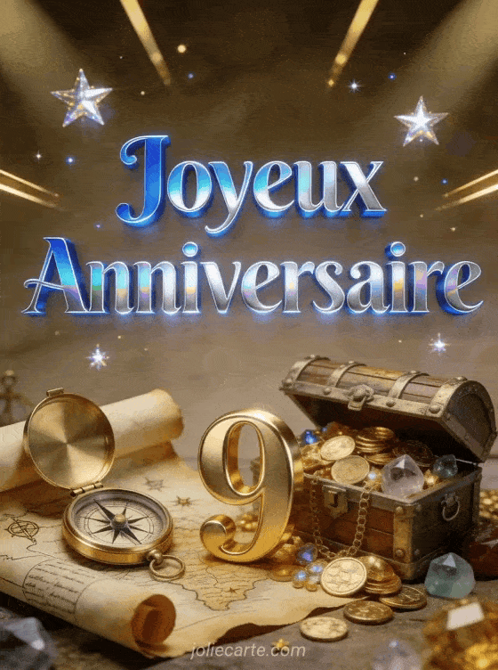 Joyeux anniversaire 9 ans - Garcon