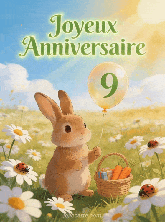 Joyeux anniversaire 9 ans - Petit fils