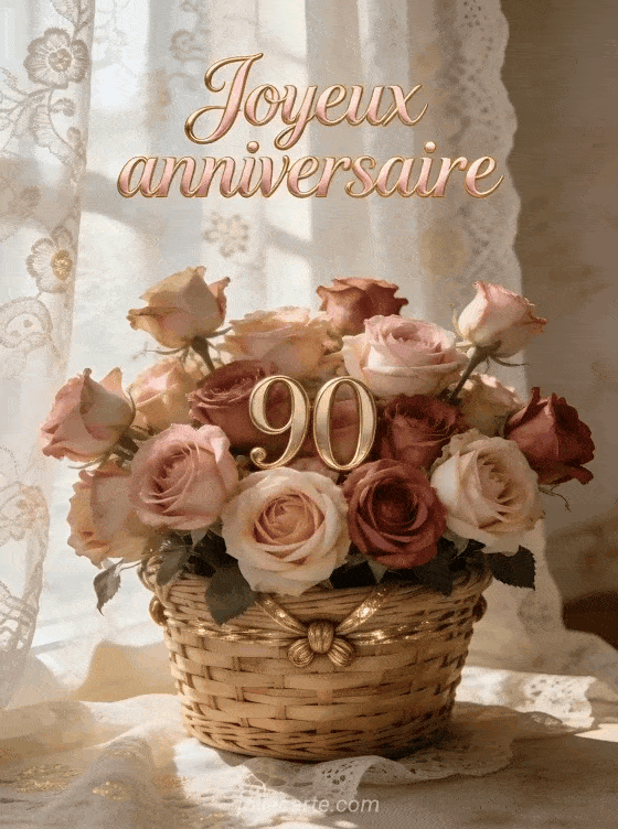 Joyeux anniversaire 90 ans - Femme