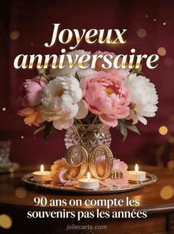 Joyeux anniversaire 90 ans - Message