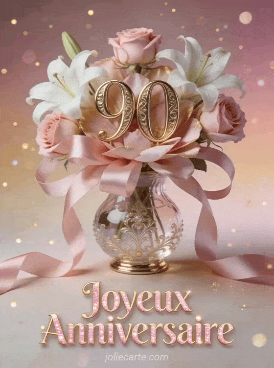 Joyeux anniversaire 90 ans - Image femme