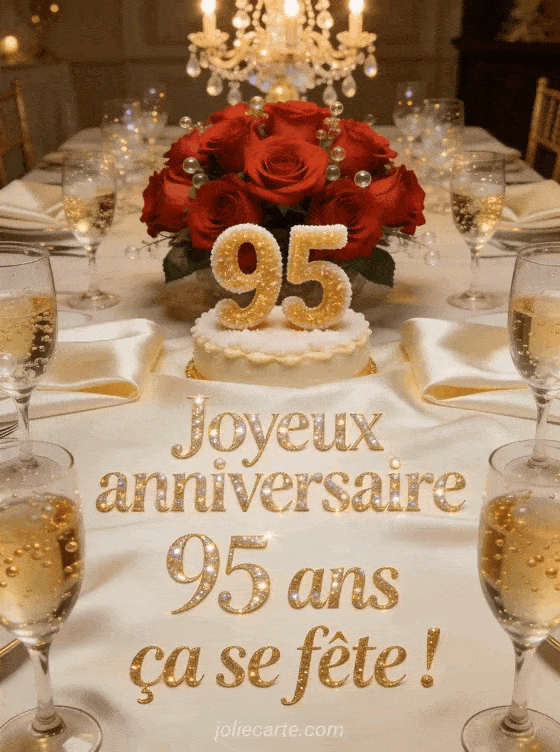 Joyeux anniversaire 95 ans - Texte