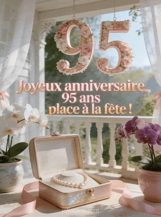Joyeux anniversaire 95 ans - Texte femme
