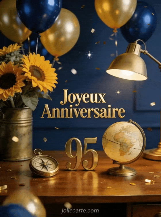 Joyeux anniversaire 95 ans - Image papa