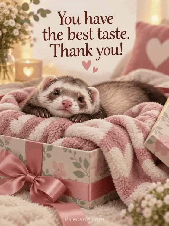 You have the best taste. Thank you! - GIF