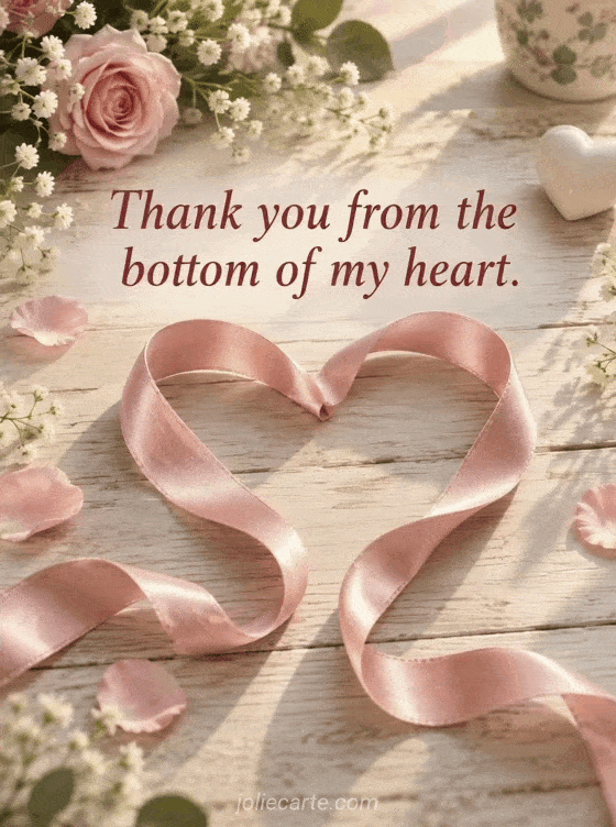 Thank you from the bottom of my heart. - GIF