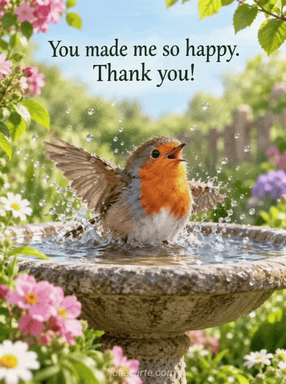 You made me so happy. Thank you! - GIF