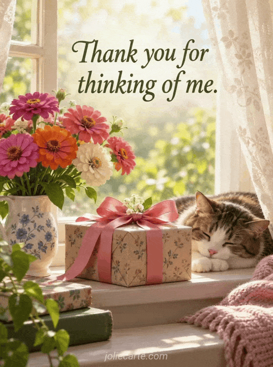 Thank you for thinking of me. - GIF