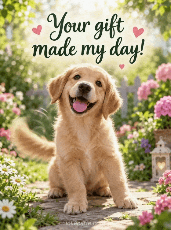 Your gift made my day! - GIF