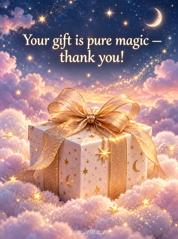 Your gift is pure magic — thank you! - Image