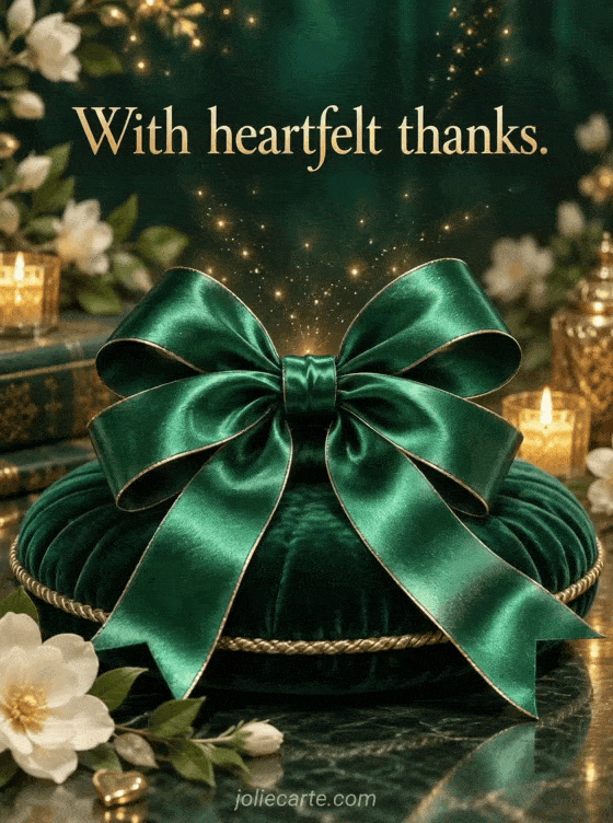 With heartfelt thanks. - GIF