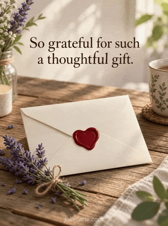 So grateful for such a thoughtful gift. - GIF