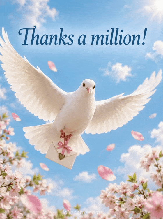 Thanks a million! - GIF